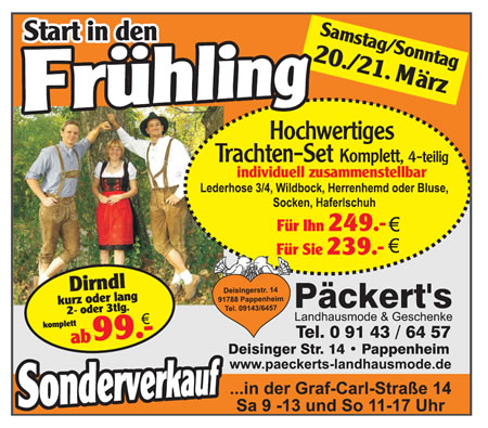 Start in den Frühling